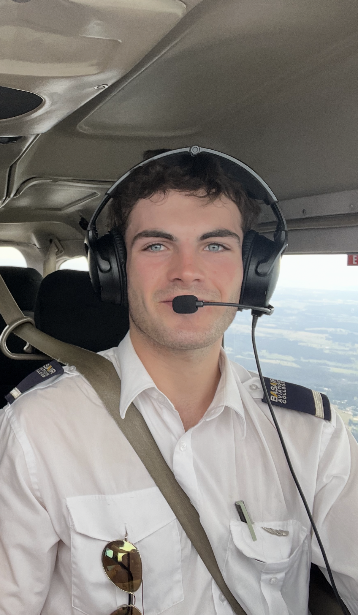 Angus O'Neill in the cockpit